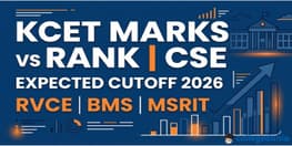 KCET marks vs rank CSE RVCE BMS MSRIT